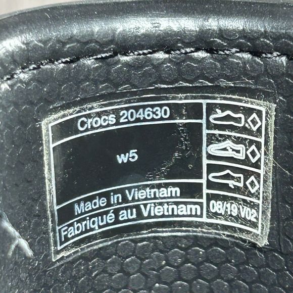 Crocs Women's Freesail Chelsea Boot Rain Pull On Lightweight Rubber Black Size 5 - Picture 15 of 15